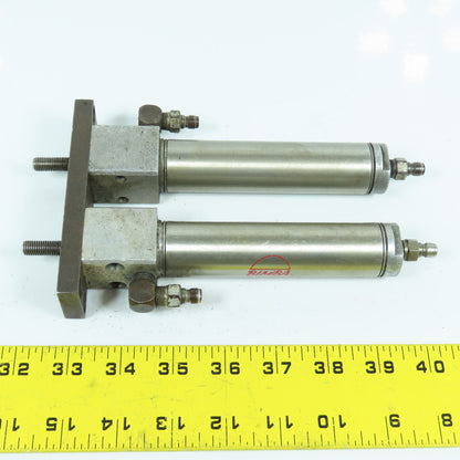 Bimba BF-093-D Double Acting Twin Air Cylinder Assembly 1-1/16" Bore 3" Stroke