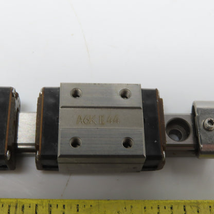 95mm OAL Linear Guide Rail W/(2) A6K II 44 Bearing Block