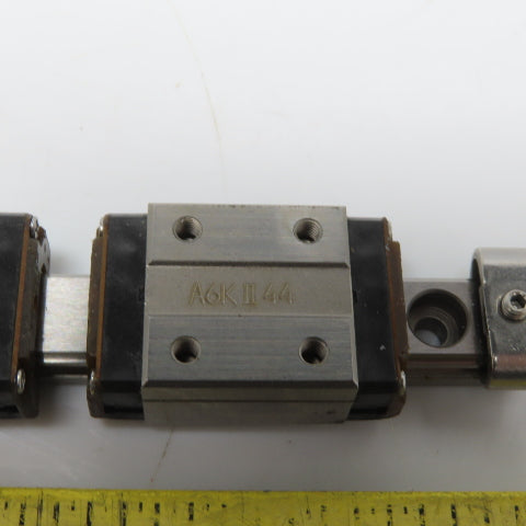 95mm OAL Linear Guide Rail W/(2) A6K II 44 Bearing Block