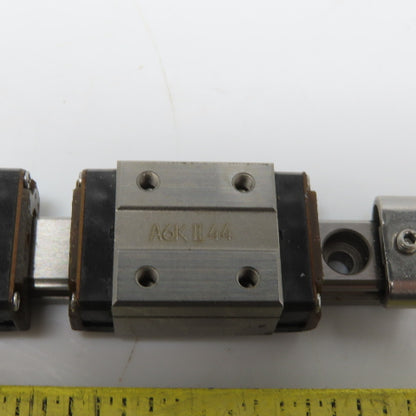 95mm OAL Linear Guide Rail W/(2) A6K II 44 Bearing Block
