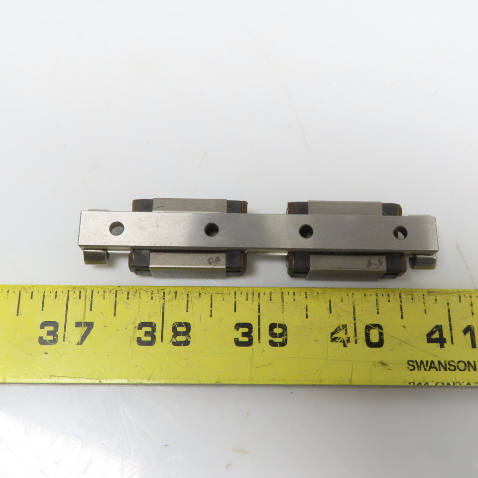 95mm OAL Linear Guide Rail W/(2) A6K II 44 Bearing Block