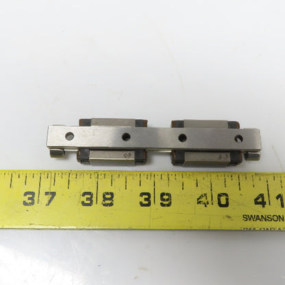 95mm OAL Linear Guide Rail W/(2) A6K II 44 Bearing Block
