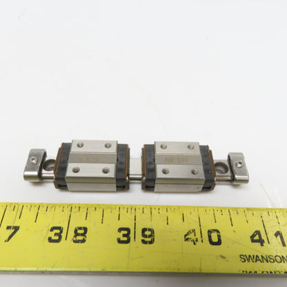 95mm OAL Linear Guide Rail W/(2) A6K II 44 Bearing Block