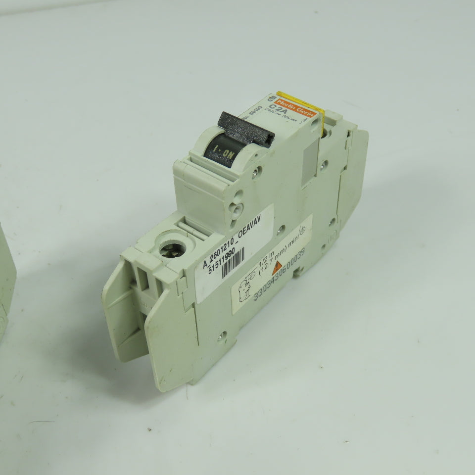 Merlin Gerin 60103 C2A Multi9-C60 Circuit Breaker 240V 10KVA Lot Of 5