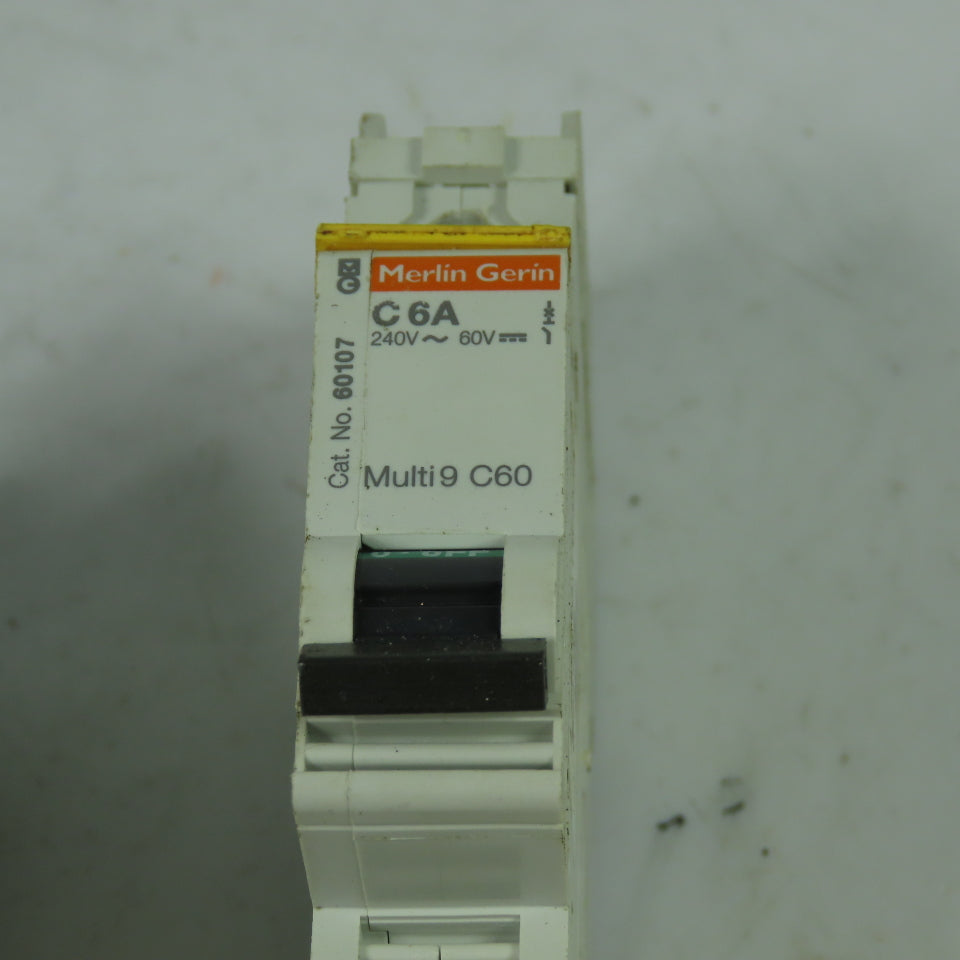Merlin Gerin 60107 C6A Multi9-C60 Circuit Breaker 240V 10KVA Lot Of 3