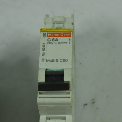 Merlin Gerin 60107 C6A Multi9-C60 Circuit Breaker 240V 10KVA Lot Of 3