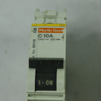 Merlin Gerin 60110 C10A Multi9-C60 Circuit Breaker 240V 10KVA Lot Of 2