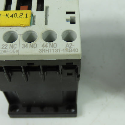 Siemens 3RH1131-1BB40 600V 10A Contactor 24VDC Coil Lot Of 2