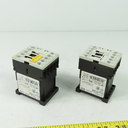 Siemens 3RH1131-1BB40 600V 10A Contactor 24VDC Coil Lot Of 2