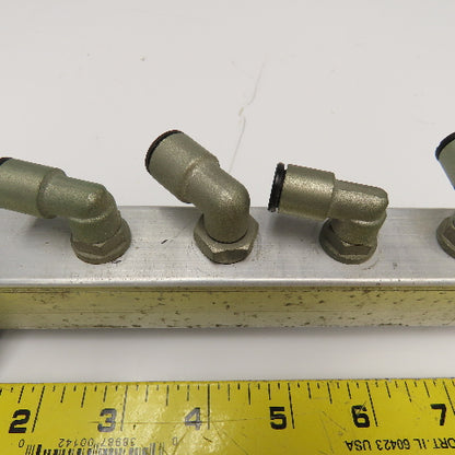 15 Port G1/4 x G1/2 Aluminum Low Pressure Manifold