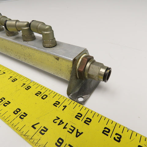 15 Port G1/4 x G1/2 Aluminum Low Pressure Manifold