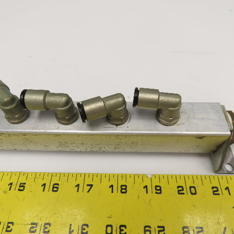 15 Port G1/4 x G1/2 Aluminum Low Pressure Manifold