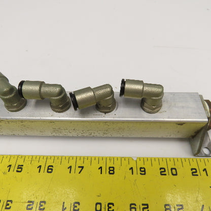 15 Port G1/4 x G1/2 Aluminum Low Pressure Manifold