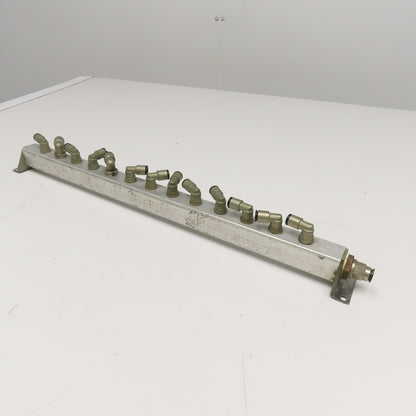15 Port G1/4 x G1/2 Aluminum Low Pressure Manifold