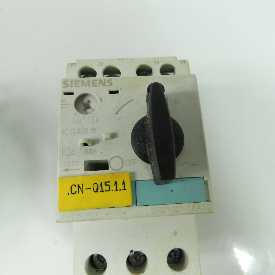 Siemens 3RV1021-1EA10 600V 2.8-4A Manual Motor Controller Lot Of 4