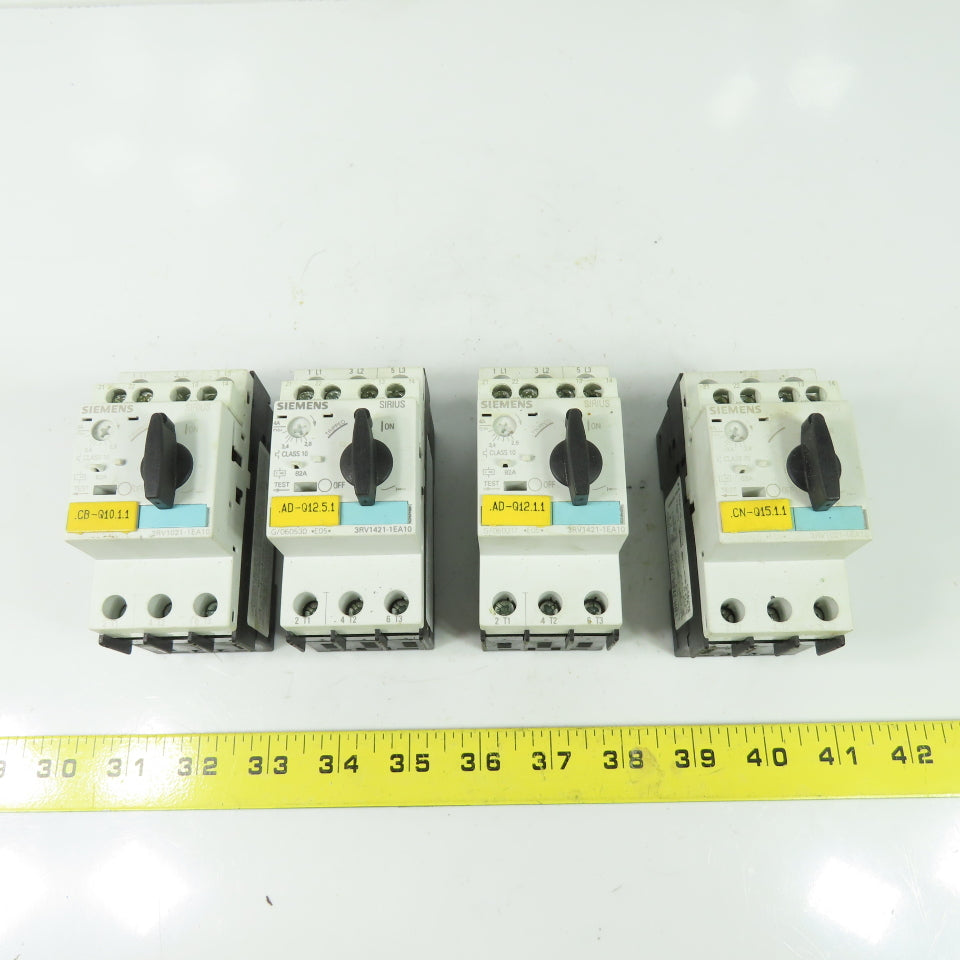 Siemens 3RV1021-1EA10 600V 2.8-4A Manual Motor Controller Lot Of 4