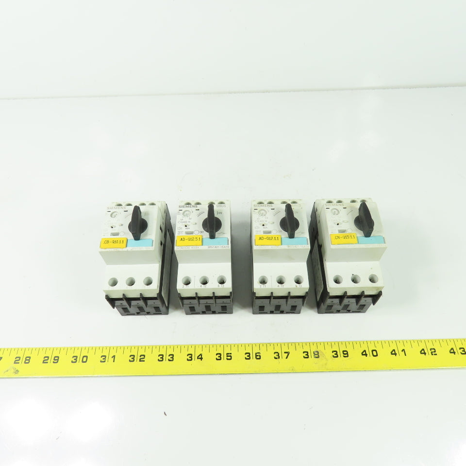Siemens 3RV1021-1EA10 600V 2.8-4A Manual Motor Controller Lot Of 4