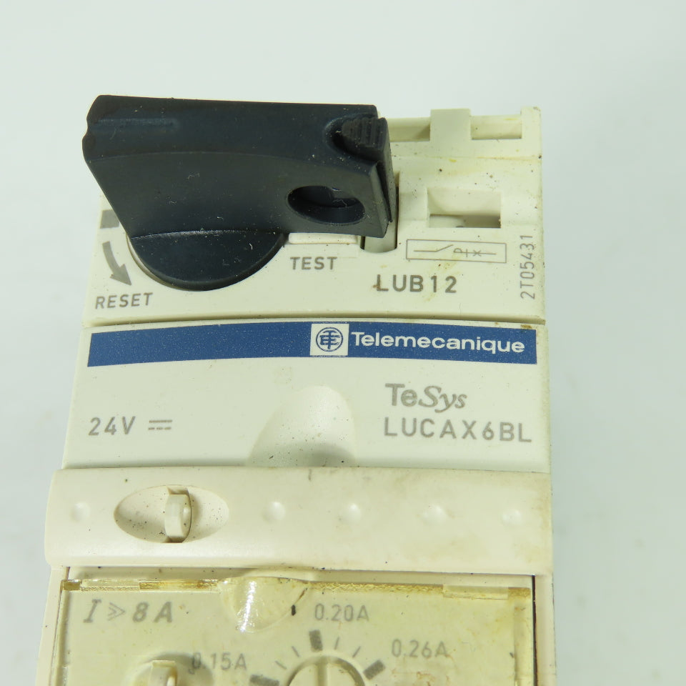 Telemecanique LUCAX6BL LUB12 Schneider Combination Motor Starter 600V 3Ph 12A
