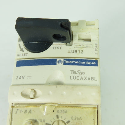 Telemecanique LUCAX6BL LUB12 Schneider Combination Motor Starter 600V 3Ph 12A