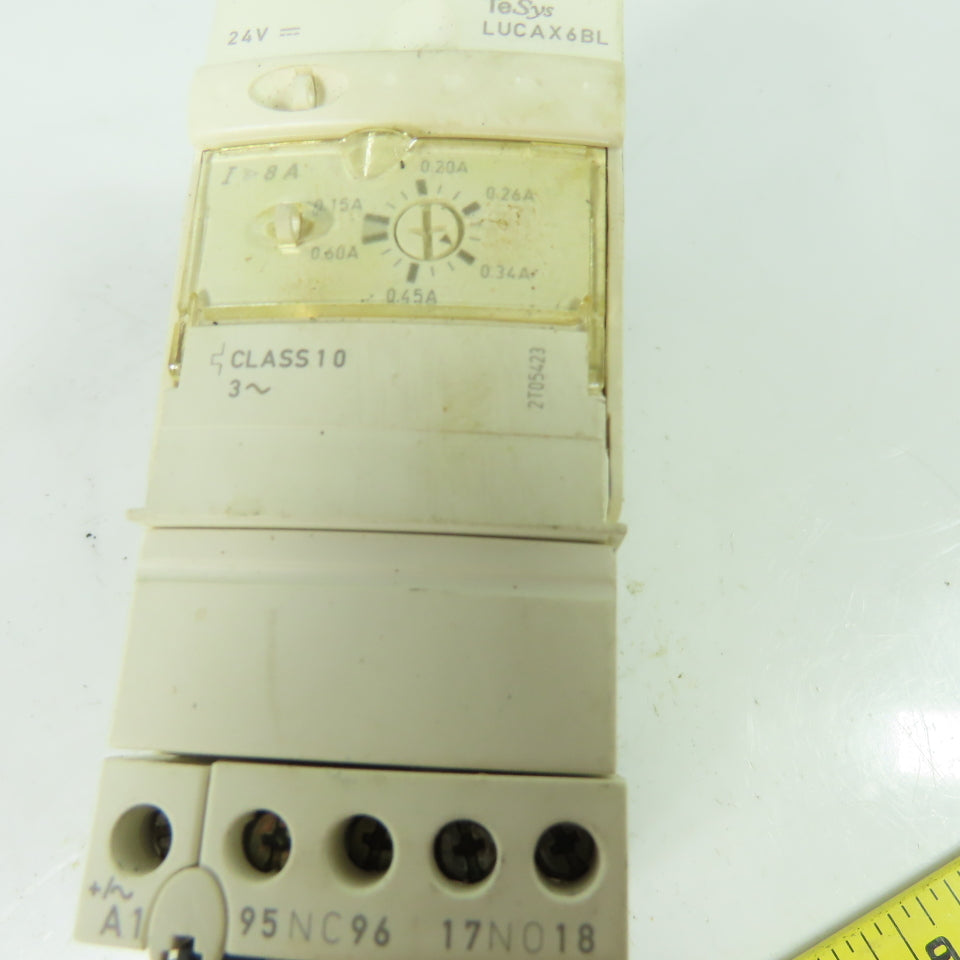 Telemecanique LUCAX6BL LUB12 Schneider Combination Motor Starter 600V 3Ph 12A