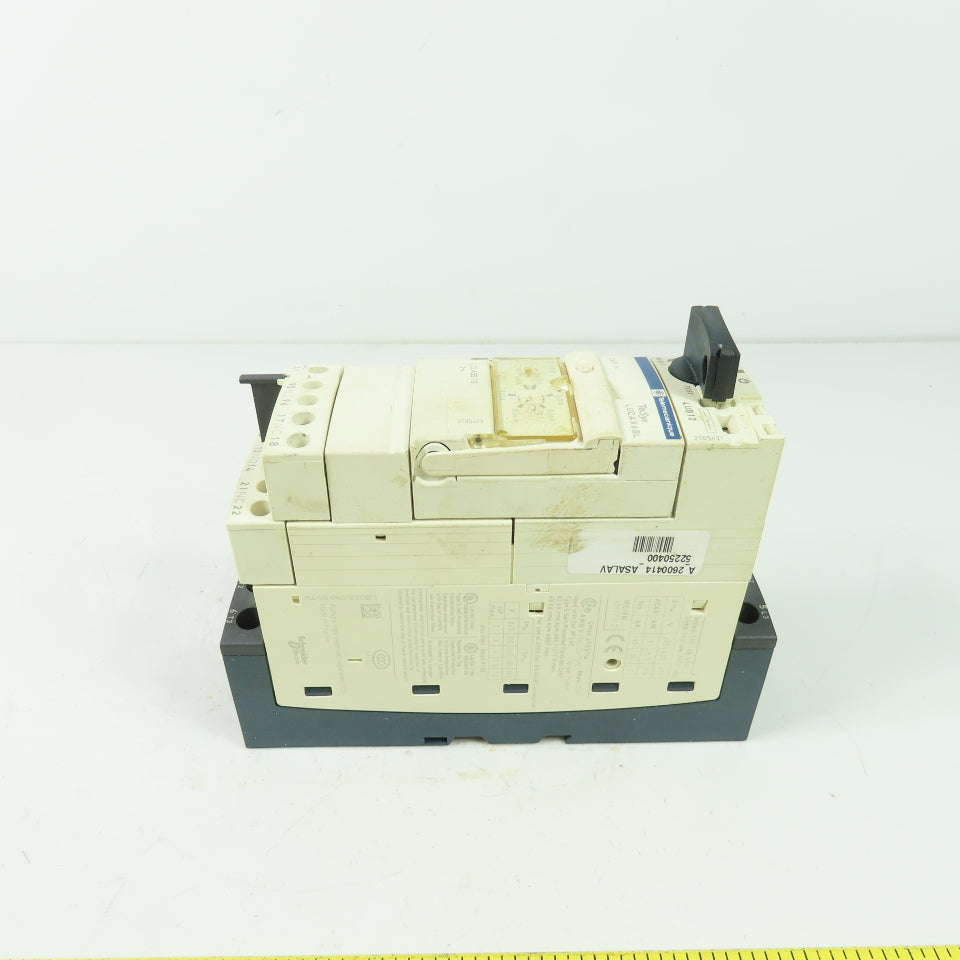 Telemecanique LUCAX6BL LUB12 Schneider Combination Motor Starter 600V 3Ph 12A