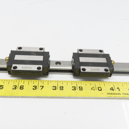THK Y8A29 HSR15A2SS+400L (2)HSR15 Y8C07 Linear Bearing Blocks &400mm Long Rail