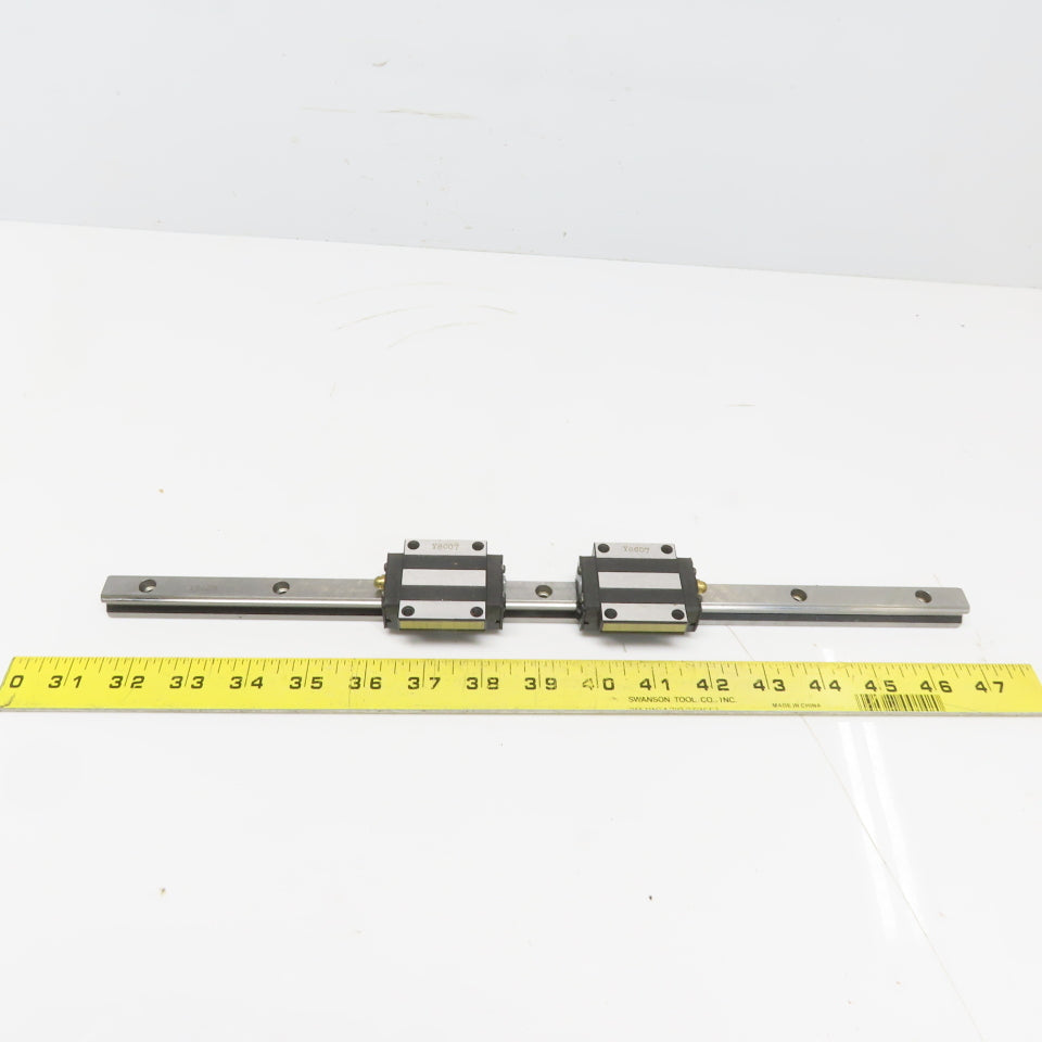 THK Y8A29 HSR15A2SS+400L (2)HSR15 Y8C07 Linear Bearing Blocks &400mm Long Rail