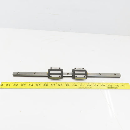 THK Y8A29 HSR15A2SS+400L (2)HSR15 Y8C07 Linear Bearing Blocks &400mm Long Rail