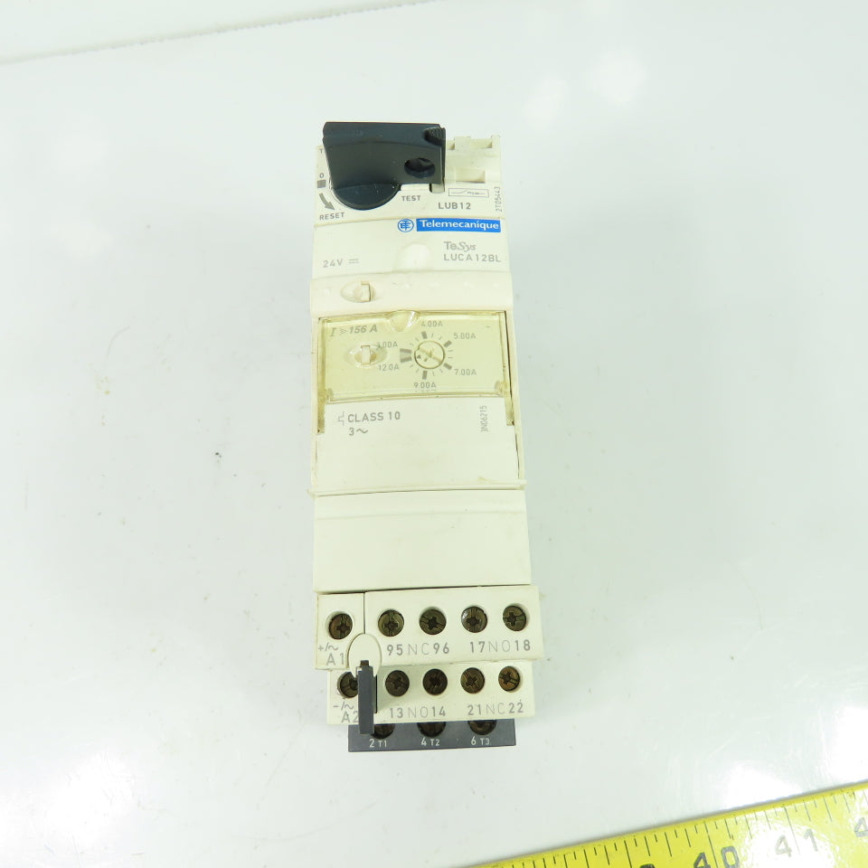 Telemecanique LUCA12BL LUB12 Schneider Combination Motor Starter 600V 3Ph 12A