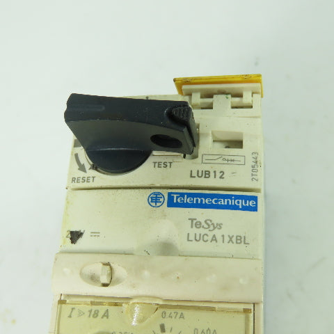 Telemecanique LUCA1XBL LUB12 Schneider Motor Starter Control Unit 600V 3Ph 12A