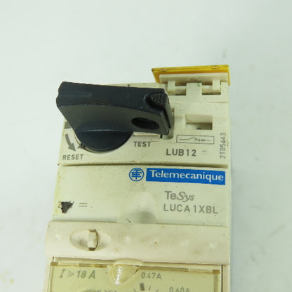 Telemecanique LUCA1XBL LUB12 Schneider Motor Starter Control Unit 600V 3Ph 12A