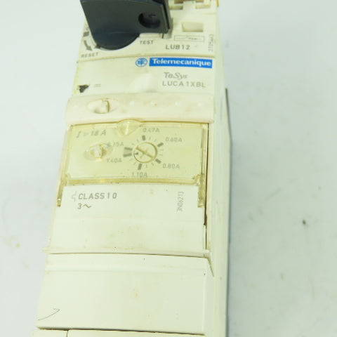 Telemecanique LUCA1XBL LUB12 Schneider Motor Starter Control Unit 600V 3Ph 12A