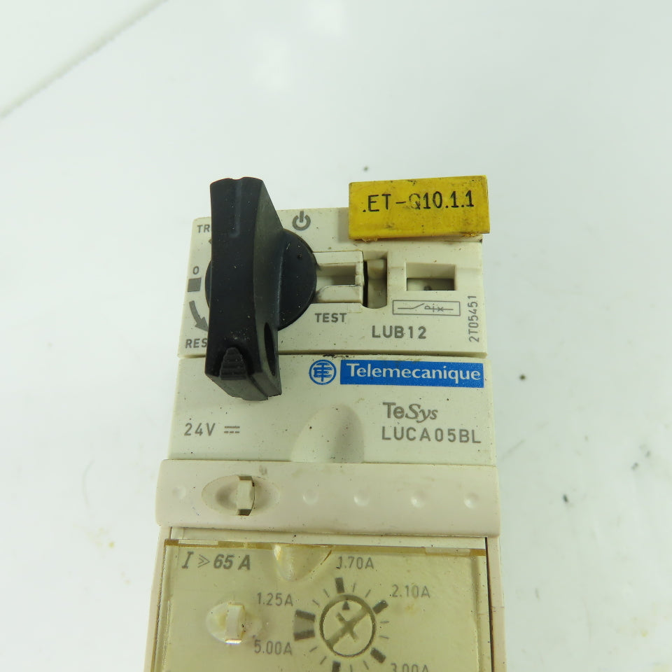 Telemecanique LUCA05BL LUB12 Schneider Motor Starter Control Unit 600V 3Ph 12A