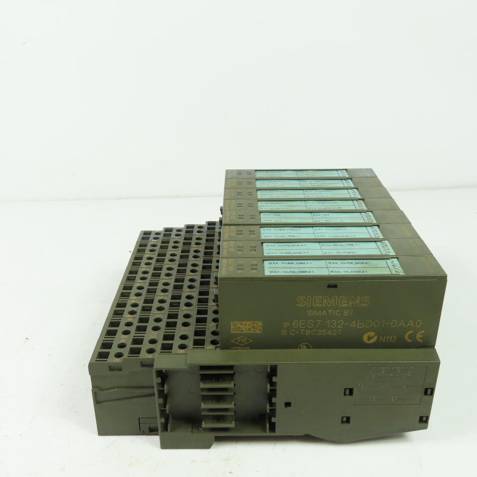 Siemens 6ES7 132-4BD01-0AA0 Simatic S7 Digital Output Module 24VDC 0.5A Lot Of 8