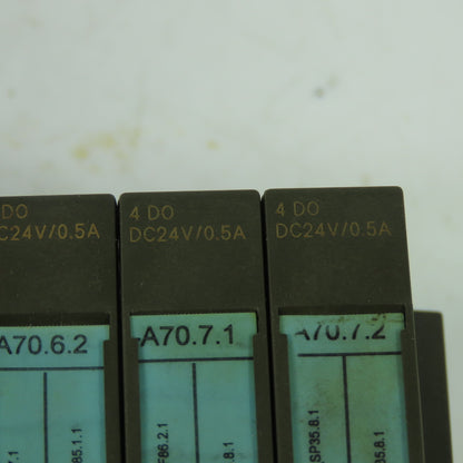 Siemens 6ES7 132-4BD01-0AA0 Simatic S7 Digital Output Module 24VDC 0.5A Lot Of 8