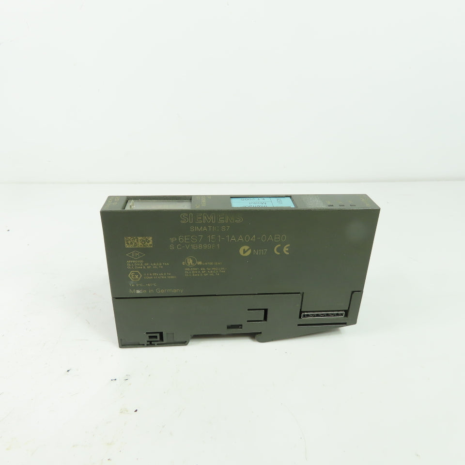Siemens 6ES7 151-1AA04-0AB0 Simatic S7 Interface Module 24VDC