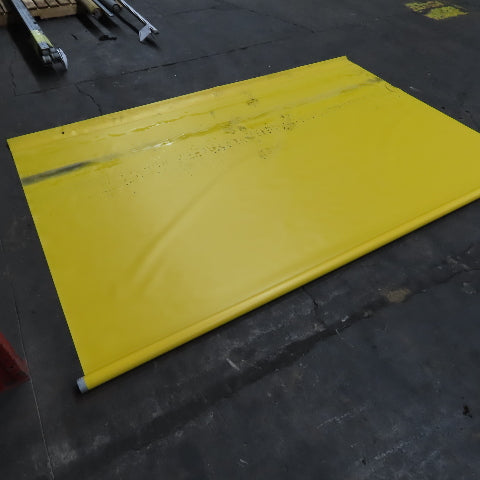 Yellow Welding Backdrop Safety Screen Curtain 104" Wide x 68" High