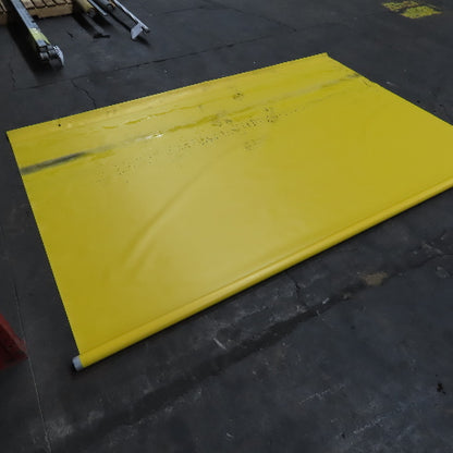 Yellow Welding Backdrop Safety Screen Curtain 104" Wide x 68" High