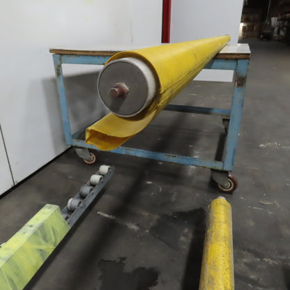 Yellow Welding Backdrop Safety Screen Curtain 104" Wide x 68" High