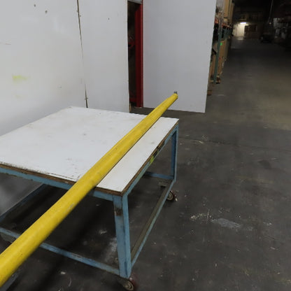 Yellow Welding Backdrop Safety Screen Curtain 104" Wide x 68" High