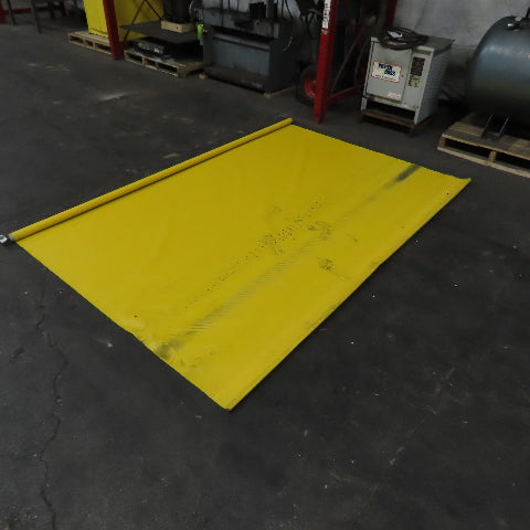 Yellow Welding Backdrop Safety Screen Curtain 104" Wide x 68" High
