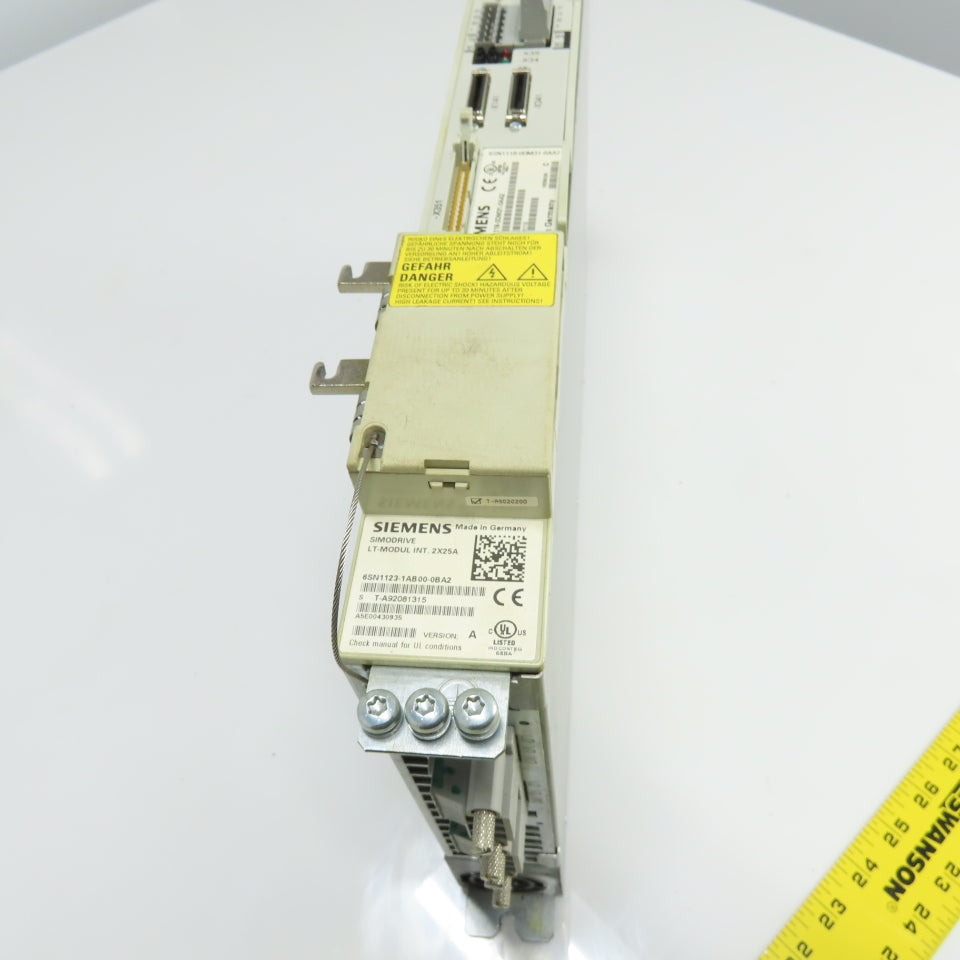 Siemens 6SN1118-0DM31-0AA2 Control Module Simodrive 6SN1123-1AB00-0BA2 LT Module