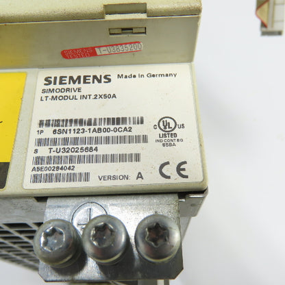 Siemens 6SN1118-0DM31-0AA1 Control Module Simodrive 6SN1123-1AB00-0CA2 Module