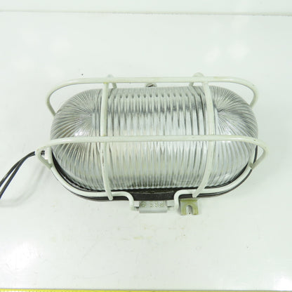 A 2601210 SDAVAV Oval Bulkhead Machine Light W/ Steel Guard