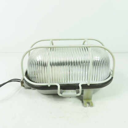 A 2601210 SDAVAV Oval Bulkhead Machine Light W/ Steel Guard