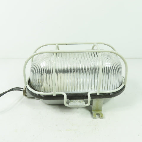 A 2601210 SDAVAV Oval Bulkhead Machine Light W/ Steel Guard
