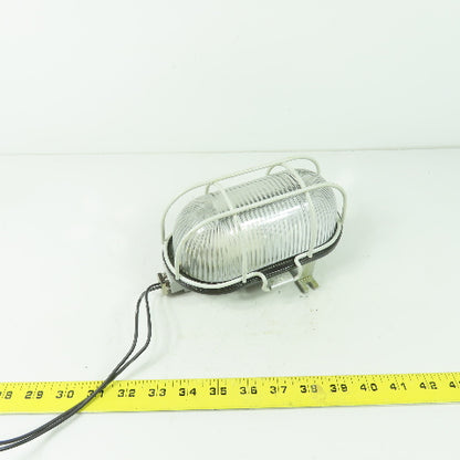 A 2601210 SDAVAV Oval Bulkhead Machine Light W/ Steel Guard