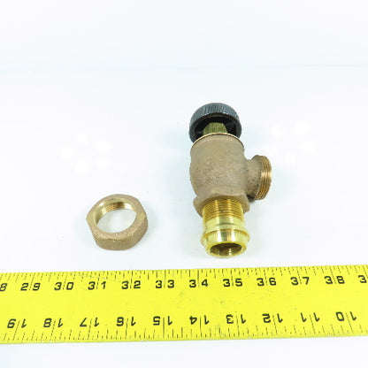 Sterling 1-1/2" x 1" Right Angle Brass Regulator Valve