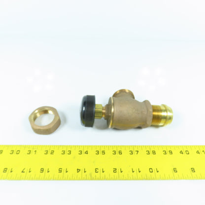 Sterling 1-1/2" x 1" Right Angle Brass Regulator Valve