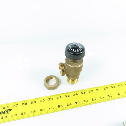 Sterling 1-1/2" x 1" Right Angle Brass Regulator Valve